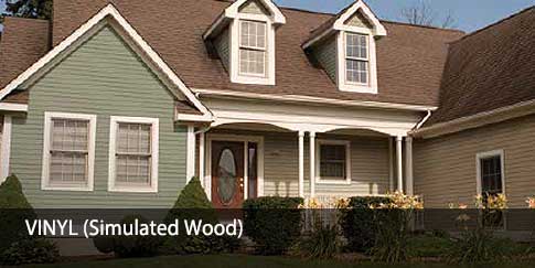 Vinyl Simulated Wood Siding