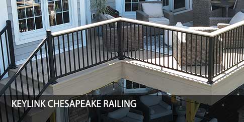 Keylink Chesapeake Aluminum Railing